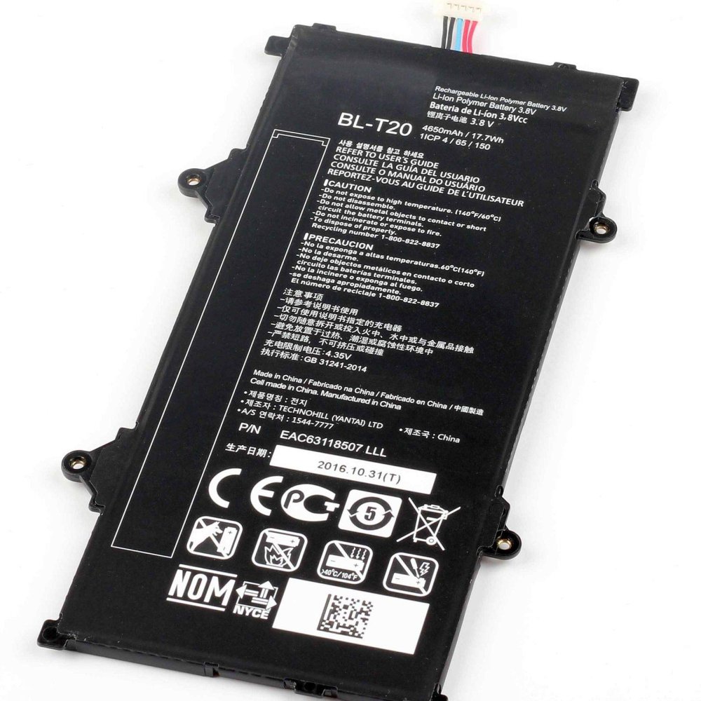 4650mAh 17.7Wh Bateria LG Gpad X8.0 V520