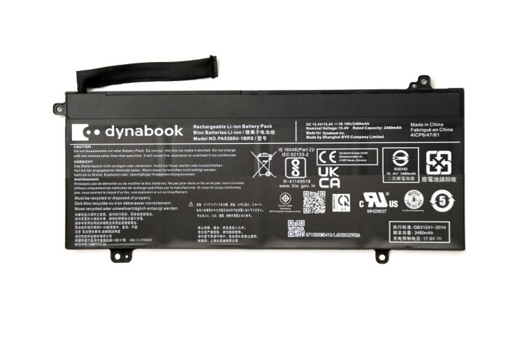 2480mAh 38.1Wh Bateria Toshiba Dynabook Satellite Pro L50-G-102 - Kliknij na obrazek aby go zamknąć