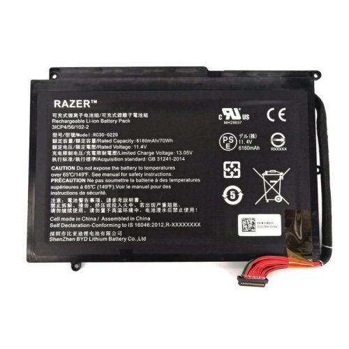 Oryginalny 6160mAh 70Wh Bateria Razer Blade Pro 17" (2017) RZ09-02202E75