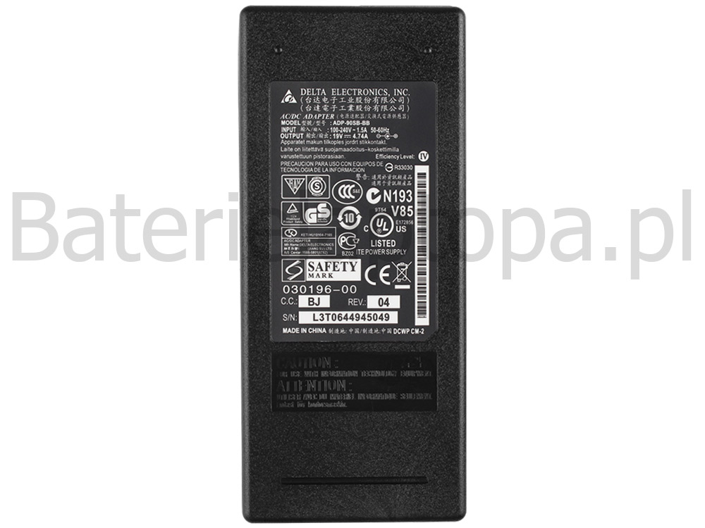 90W Oryginalny Zasilacz Ładowarka do Gateway NS41C NE71B NE56R15u