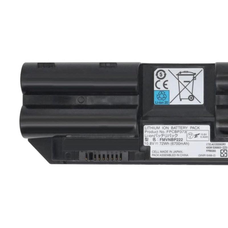 6700mAh 72Wh Fujitsu FPCBP373AP Bateria