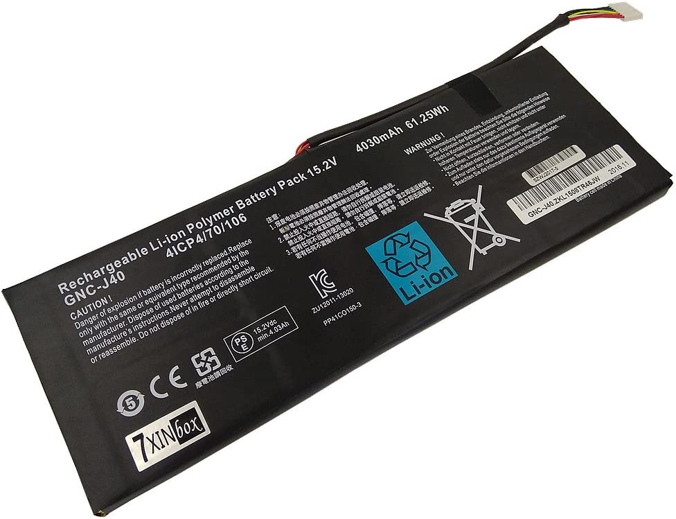 4030mAh 61.25Wh Bateria Gigabyte P34