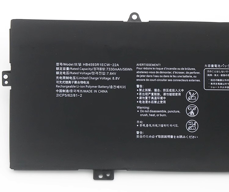 7330mAh 56Wh Bateria Huawei MateBook X Pro 2021