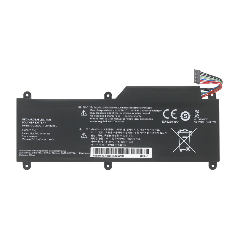 6400mAh 48.64Wh Bateria LG 15U530-G.AH5SK