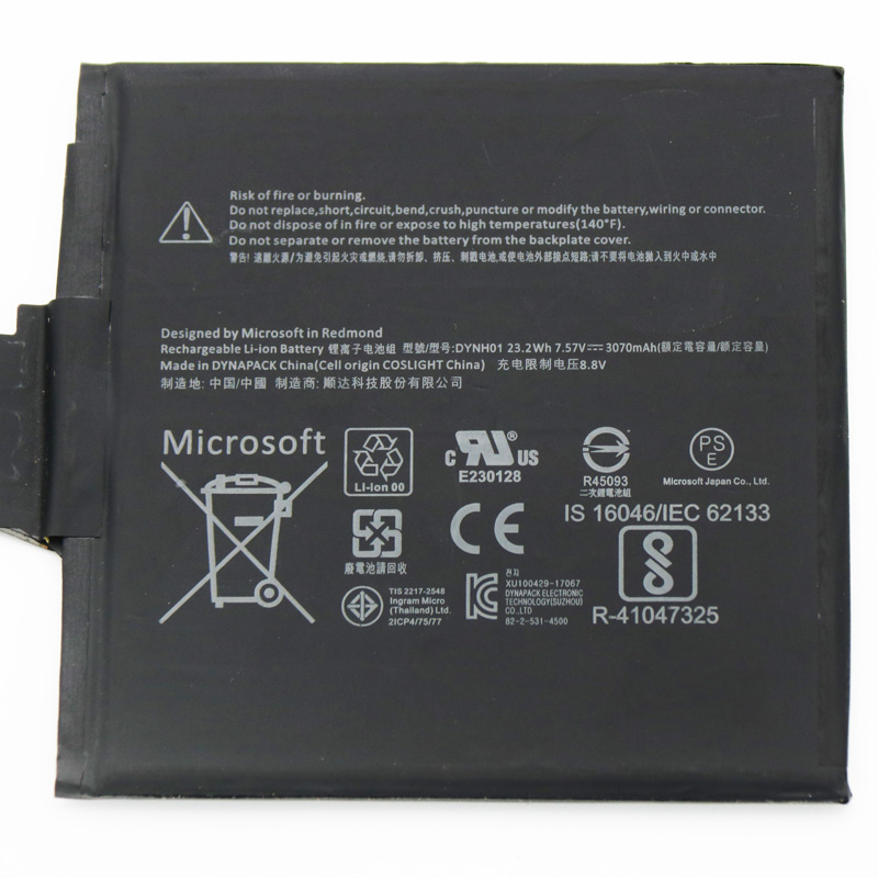 Oryginalny 3070mAh 23.23Wh Bateria Microsoft 2ICP4/75/77