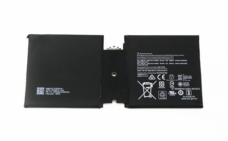 3500mAh 26.81Wh Microsoft Surface Go 2 1901 Bateria