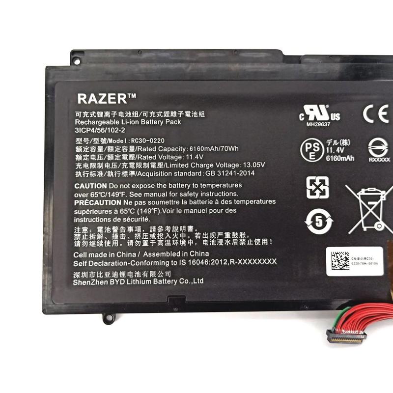 Oryginalny 6160mAh 70Wh Bateria Razer Blade Pro 17" (2017) RZ09-02202E75