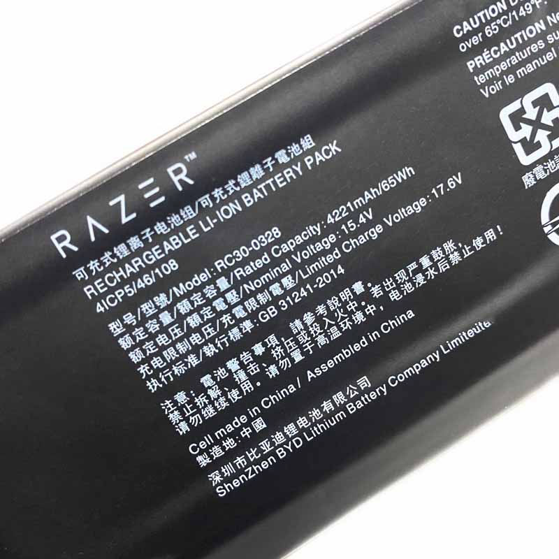 Oryginalny 4221mAh 65Wh Bateria Razer Blade 15"(2021) RZ09-0410A