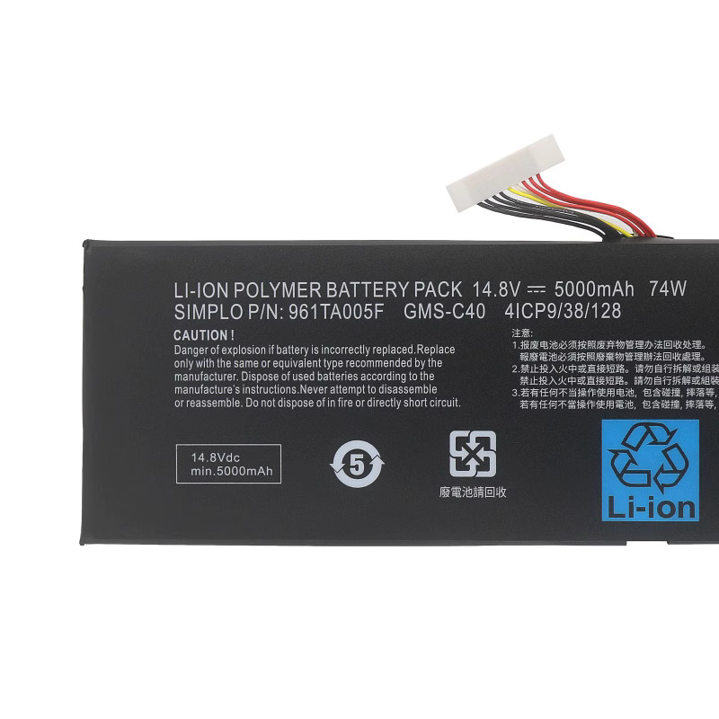 5000mAh 74Wh Bateria Razer 961TA005F